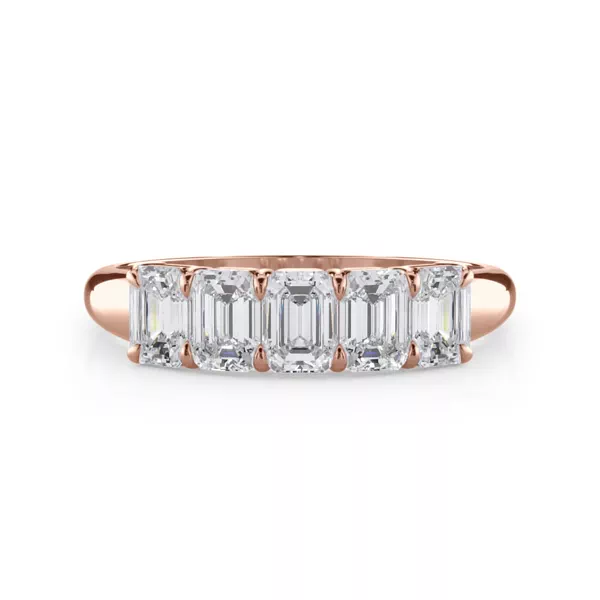 Emerald Cut Lab Diamond 5 Stone Ring (1.00 ct. tw.)
