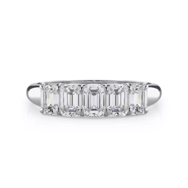 Emerald Cut Lab Diamond 5 Stone Ring (1.00 ct. tw.)