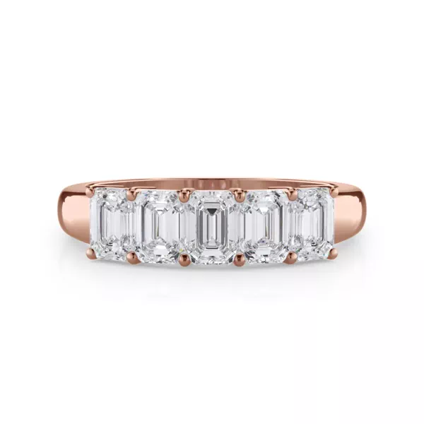 Emerald Cut Lab Diamond 5 Stone Ring (1.50 ct. tw.)