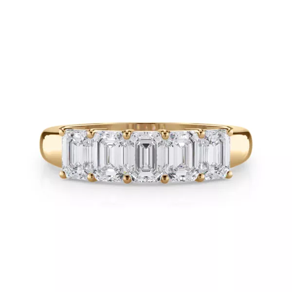 Emerald Cut Lab Diamond 5 Stone Ring (1.50 ct. tw.)