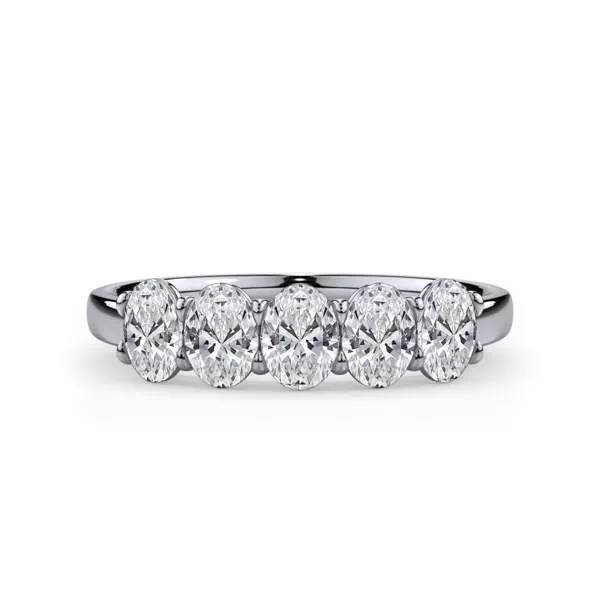 Oval Cut Lab Diamond 5 Stone Ring (1.00 ct. tw.)