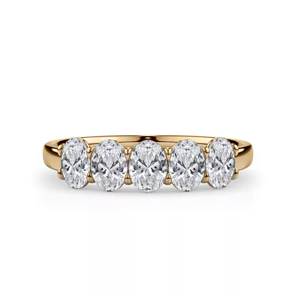 Oval Cut Lab Diamond 5 Stone Ring (1.00 ct. tw.)