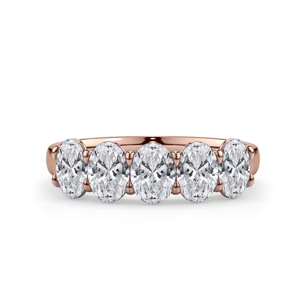 Oval Cut Lab Diamond 5 Stone Ring (1.50 ct. tw.)
