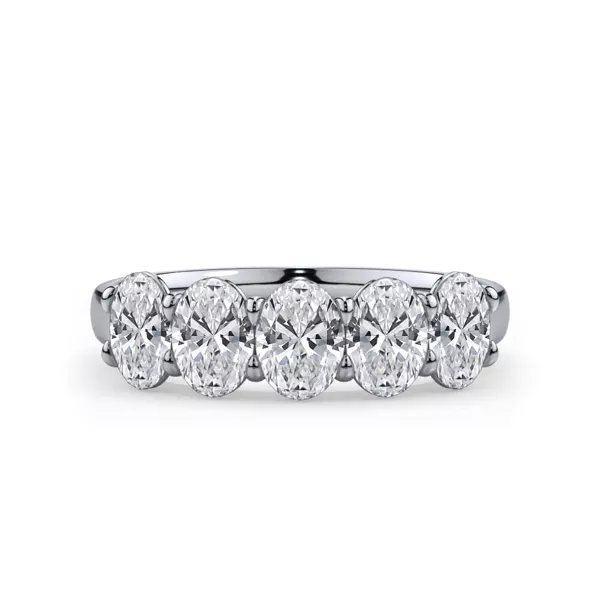 Oval Cut Lab Diamond 5 Stone Ring (1.50 ct. tw.)