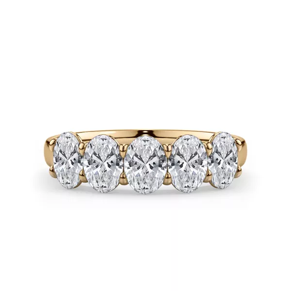 Oval Cut Lab Diamond 5 Stone Ring (1.50 ct. tw.)