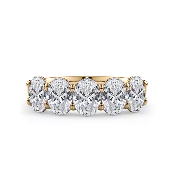 Oval Cut Lab Diamond 5 Stone Ring (2.00 ct. tw.)