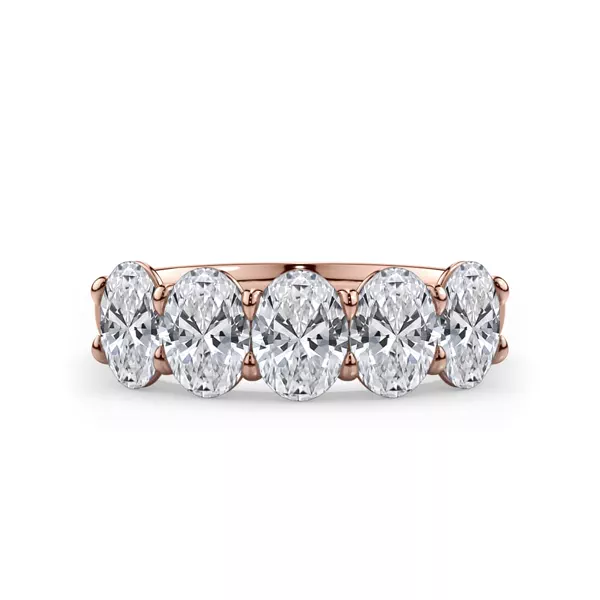 Oval Cut Lab Diamond 5 Stone Ring (2.00 ct. tw.)