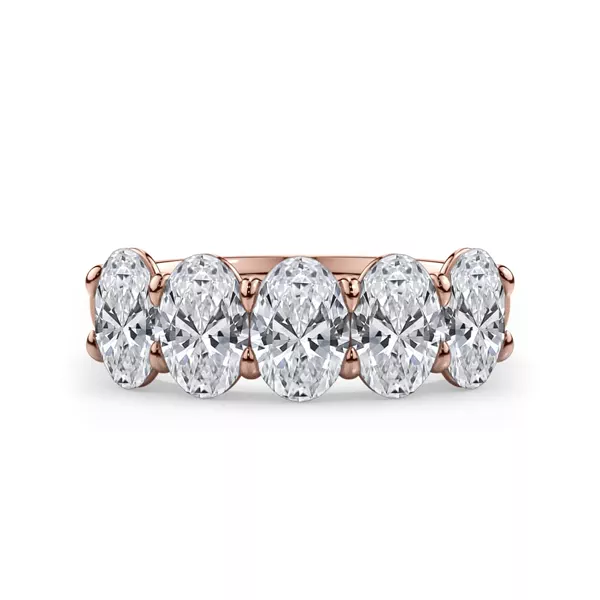 Oval Cut Lab Diamond 5 Stone Ring (2.50 ct. tw.)