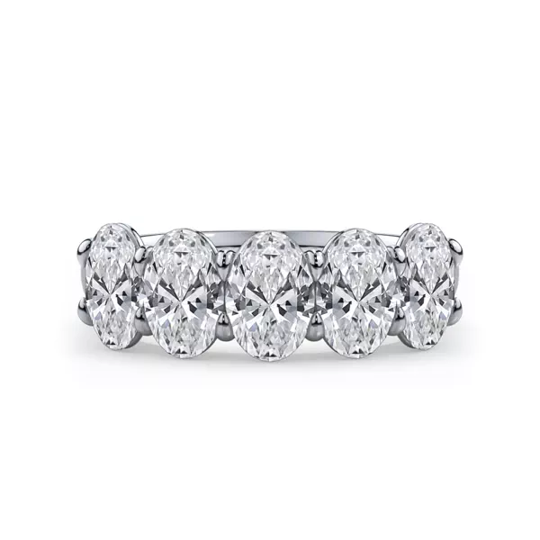 Oval Cut Lab Diamond 5 Stone Ring (2.50 ct. tw.)