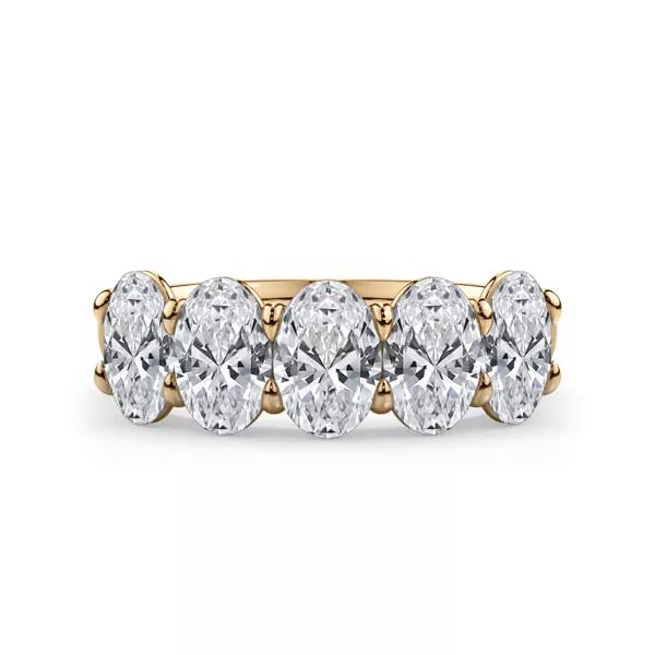 Oval Cut Lab Diamond 5 Stone Ring (2.50 ct. tw.)