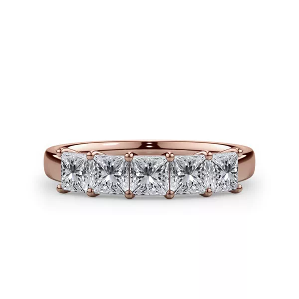 Princess Cut Lab Diamond 5 Stone Ring (1.00 ct. tw.)