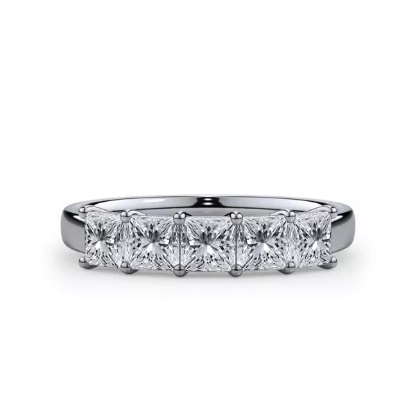 Princess Cut Lab Diamond 5 Stone Ring (1.00 ct. tw.)