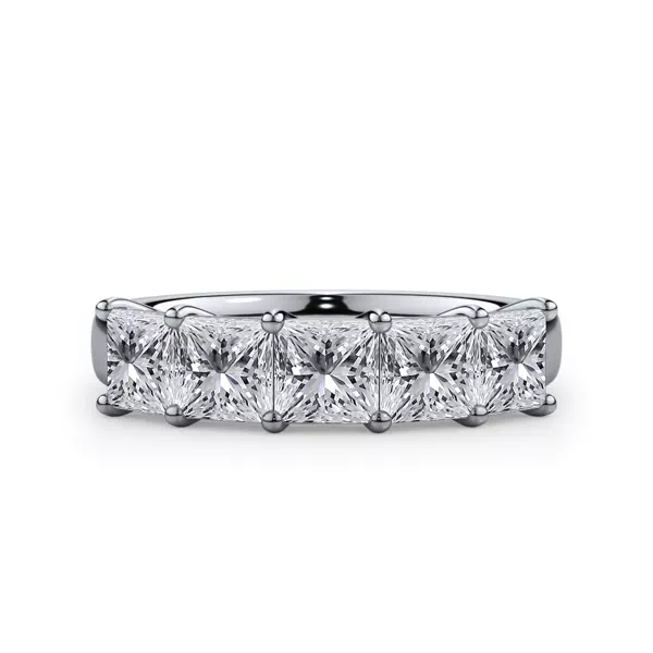 Princess Cut Lab Diamond 5 Stone Ring (2.00 ct. tw.)