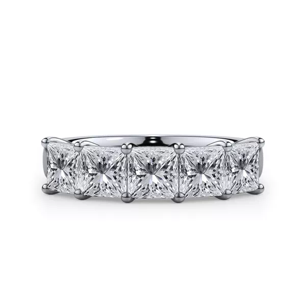 Princess Cut Lab Diamond 5 Stone Ring (2.50 ct. tw.)