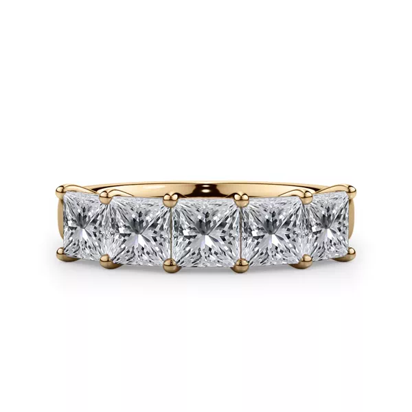 Princess Cut Lab Diamond 5 Stone Ring (2.50 ct. tw.)