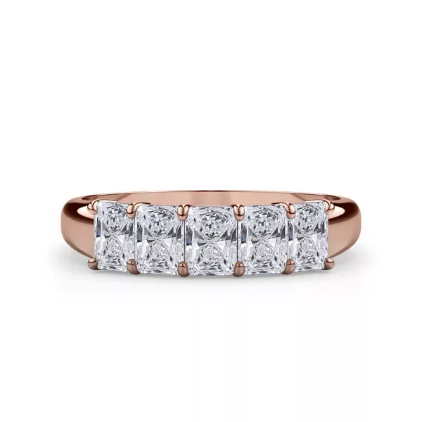 Radiant Cut Lab Diamond 5 Stone Ring (1.00 ct. tw.)