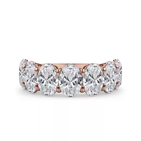 Oval Cut Lab Diamond 7 Stone Ring (5.00 ct. tw.)