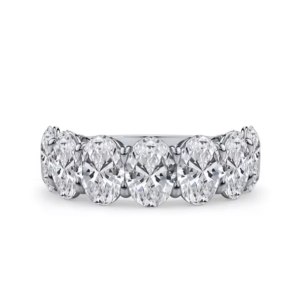 Oval Cut Lab Diamond 7 Stone Ring (5.00 ct. tw.)