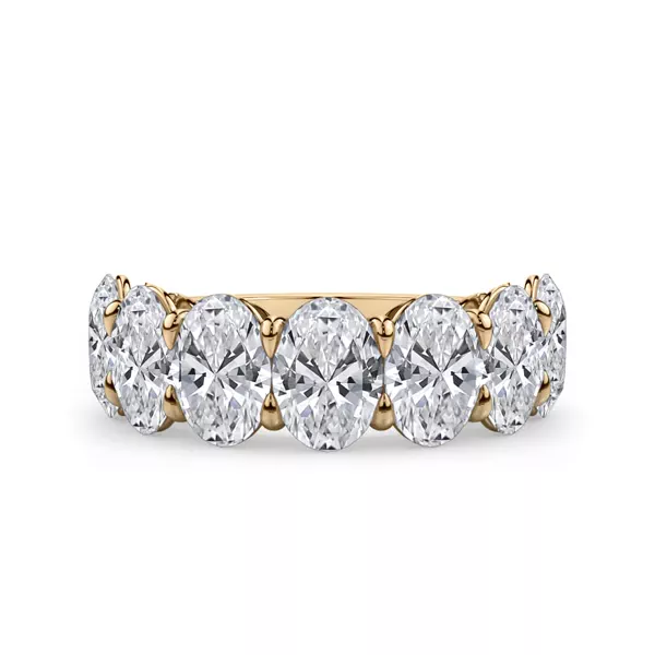 Oval Cut Lab Diamond 7 Stone Ring (5.00 ct. tw.)