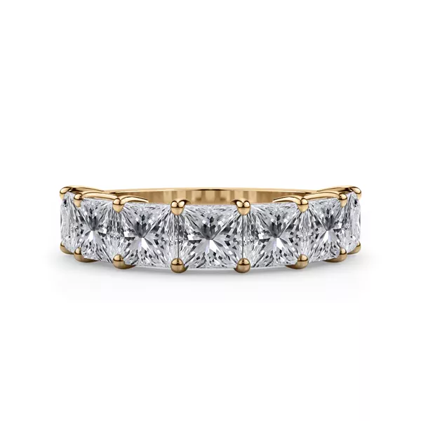 Princess Cut Lab Diamond 7 Stone Ring (3.50 ct. tw.)