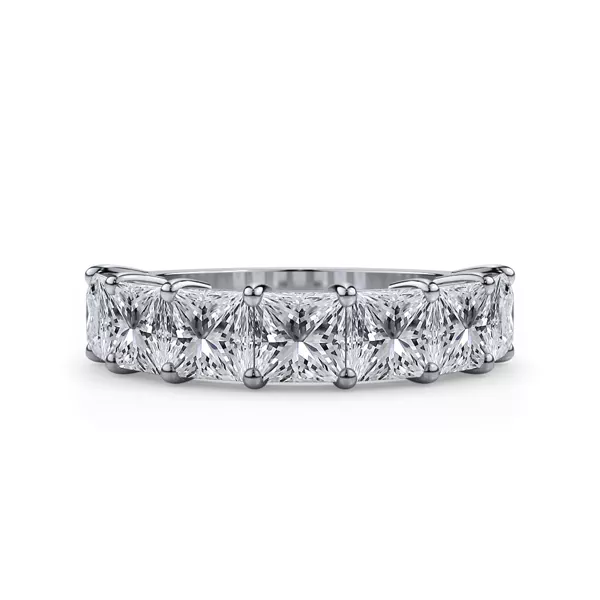 Princess Cut Lab Diamond 7 Stone Ring (3.50 ct. tw.)