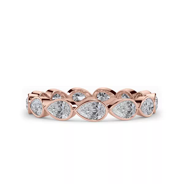 East-West Pear Bezel Lab Diamond Eternity Ring (1.20 ct. tw.)