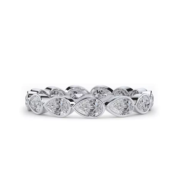 East-West Pear Bezel Lab Diamond Eternity Ring (1.20 ct. tw.)