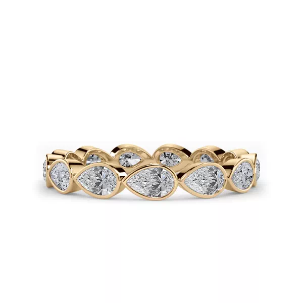 East-West Pear Bezel Lab Diamond Eternity Ring (1.20 ct. tw.)