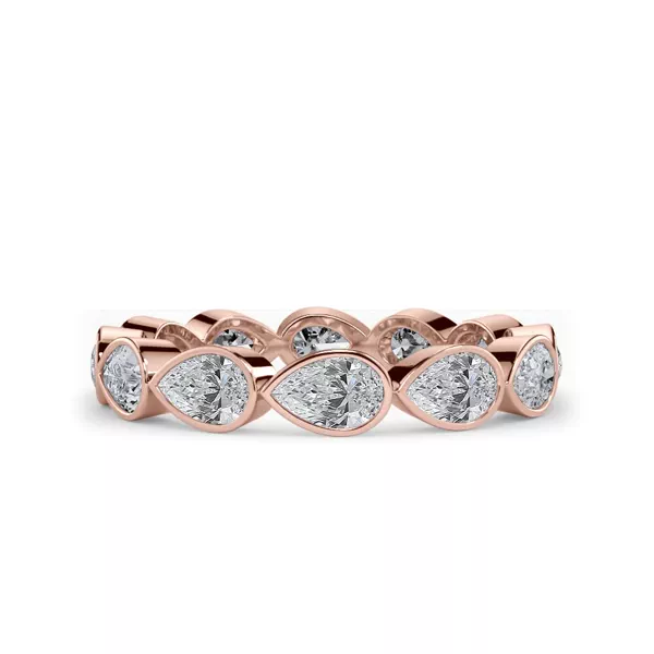 East-West Pear Bezel Lab Diamond Eternity Ring (1.80 ct. tw.)