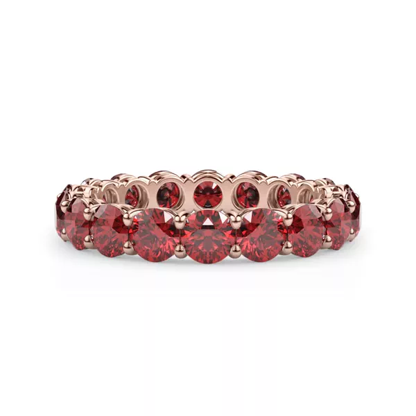 Classic Lab Ruby Eternity Band