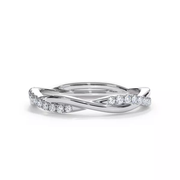 Bellora Pavé Twist Lab Diamond Band
