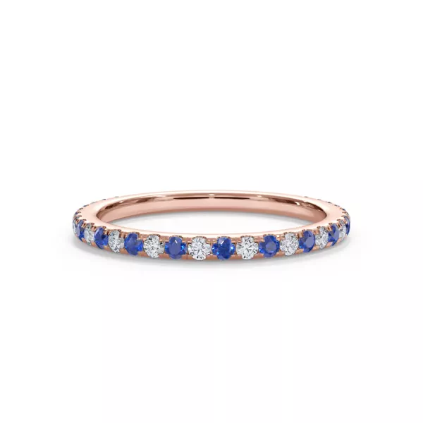 Bellora Sapphire & Diamond Pavé Band (1.6mm)