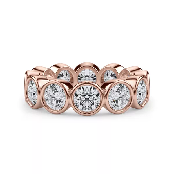 Round Bezel Lab Diamond Eternity Ring (3.90ct. tw.)