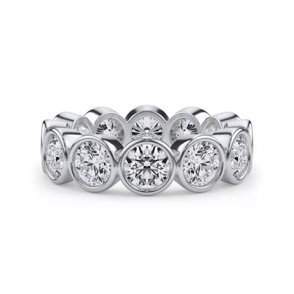 Round Bezel Lab Diamond Eternity Ring (3.90ct. tw.)