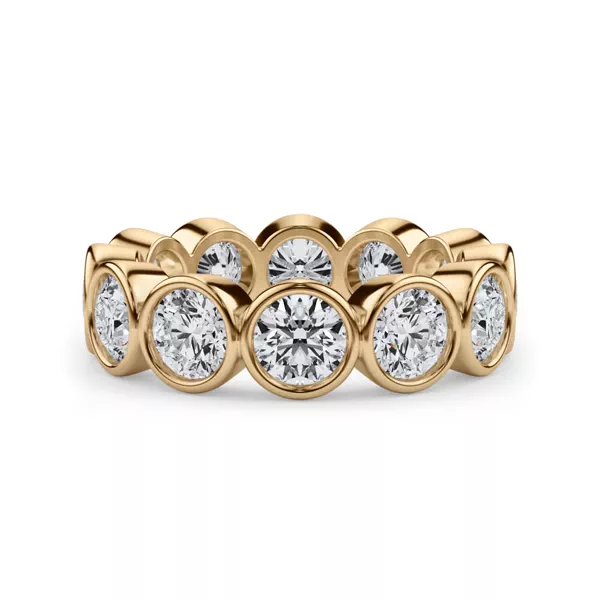 Round Bezel Lab Diamond Eternity Ring (3.90ct. tw.)