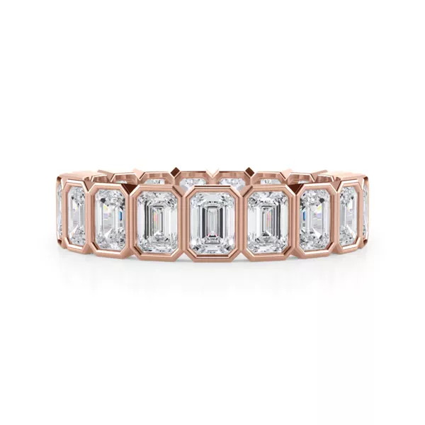 Emerald-Cut Bezel Lab Diamond Eternity Ring (2.85ct. tw.)