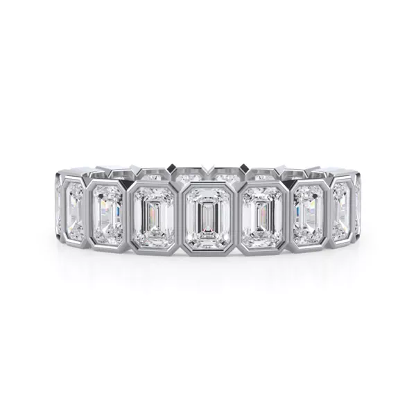 Emerald-Cut Bezel Lab Diamond Eternity Ring (2.85ct. tw.)