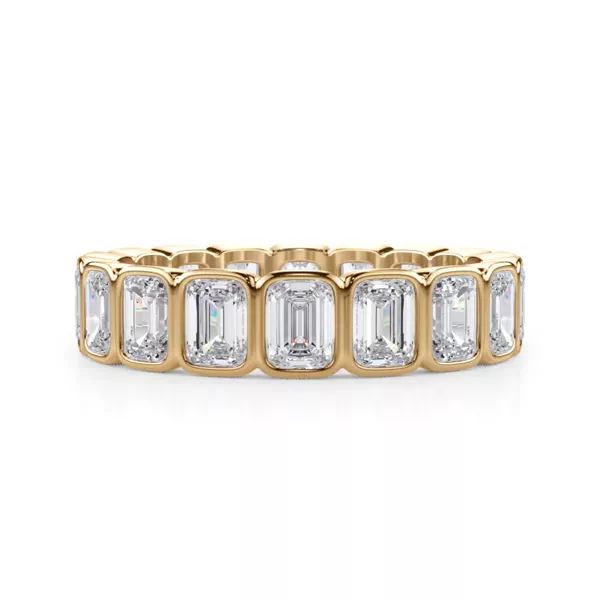 Emerald-Cut Rounded Bezel Diamond Eternity Ring (3.00ct. tw.)