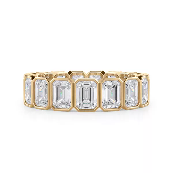 Emerald-Cut Bezel Lab Diamond Eternity Ring (4.00ct. tw.)