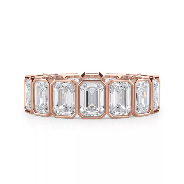 Emerald-Cut Bezel Lab Diamond Eternity Ring (5.00ct. tw.)