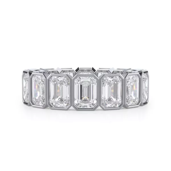 Emerald-Cut Bezel Lab Diamond Eternity Ring (5.00ct. tw.)