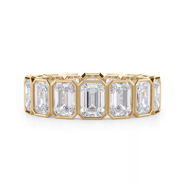 Emerald-Cut Bezel Lab Diamond Eternity Ring (5.00ct. tw.)