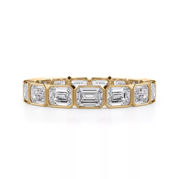 East-West Emerald-Cut Bezel Diamond Eternity Ring (2.10ct. tw.)