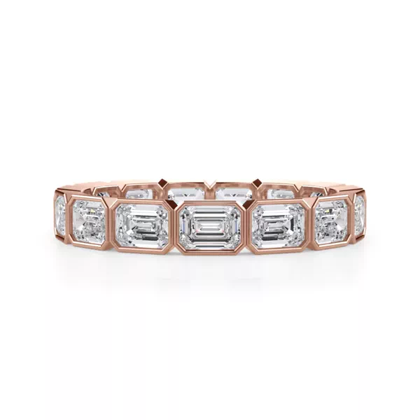 East-West Emerald-Cut Bezel Diamond Eternity Ring (2.10ct. tw.)