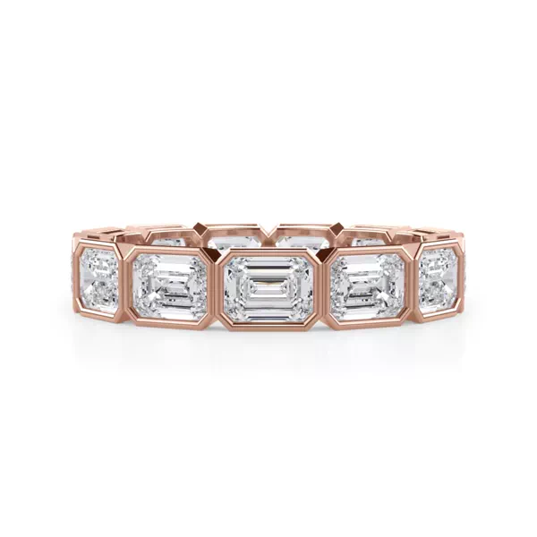 East-West Emerald-Cut Bezel Diamond Eternity Ring (3.00ct. tw.)