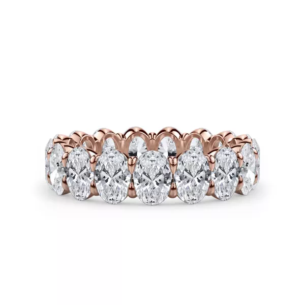 Oval Cut Lab Diamond Eternity Ring (4.0 ct. tw.)