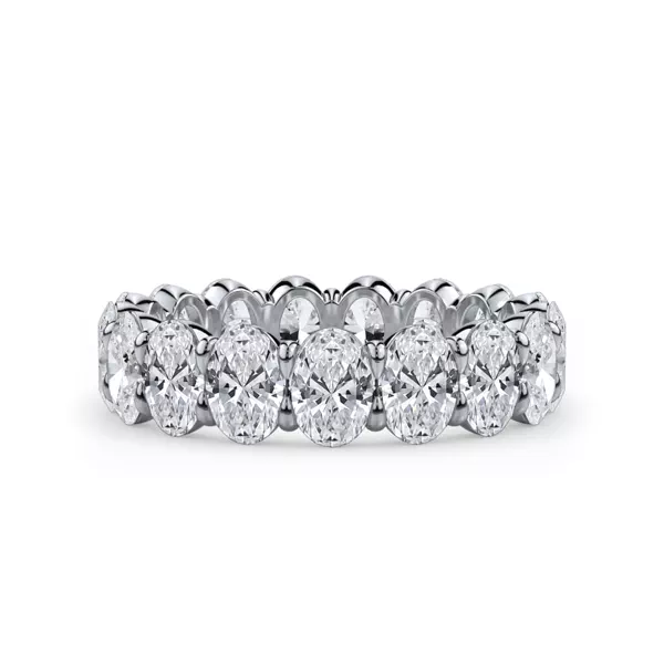 Oval Cut Lab Diamond Eternity Ring (4.0 ct. tw.)