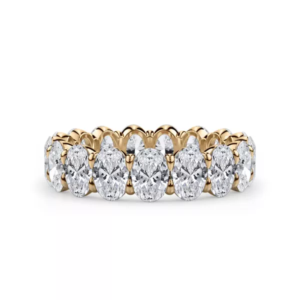 Oval Cut Lab Diamond Eternity Ring (4.0 ct. tw.)