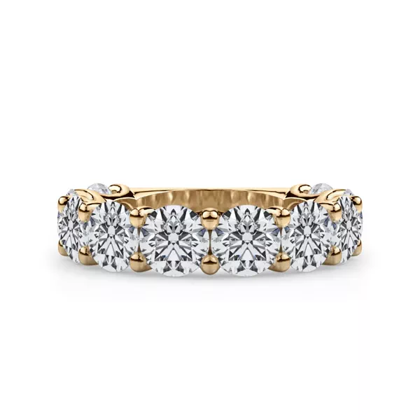 Curved Gallery Ten-Stone Round Lab Diamond Band (5.00ct. tw.)