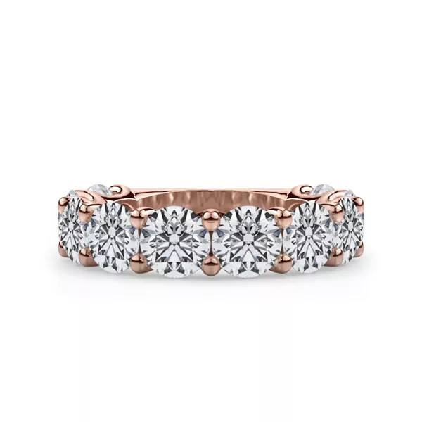 Curved Gallery Ten-Stone Round Lab Diamond Band (5.00ct. tw.)